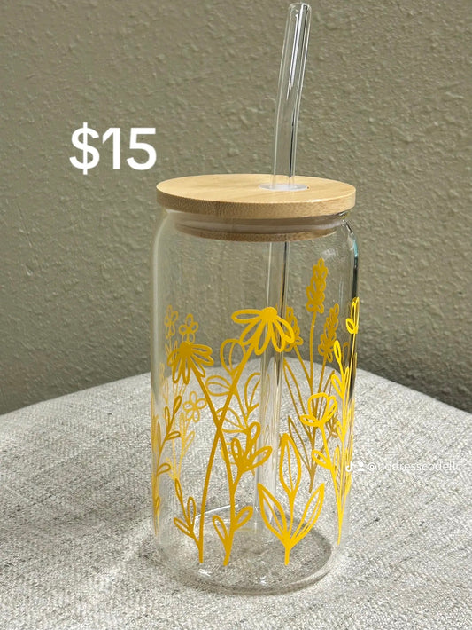 Beautiful Yellow Flowers Cup